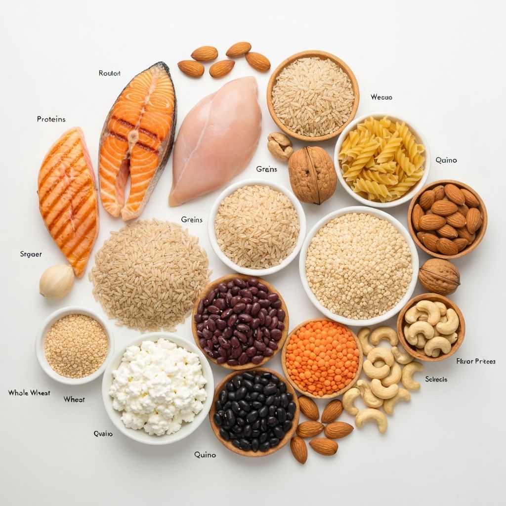 Classification of food groups and macronutrients